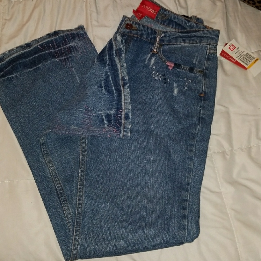 Echo jeans w pink jewels #6